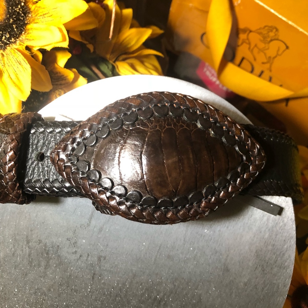 Ostrich Leather Belt
